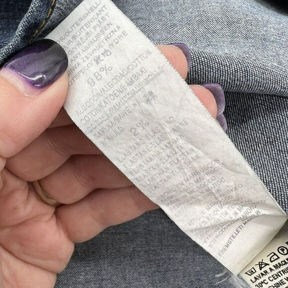 Zara Trafaluc Denim Skirt Knee Length Pocket Detail Size 2 - Picture 5 of 6